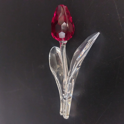 Swarovski crystal tulip - swarovski, red