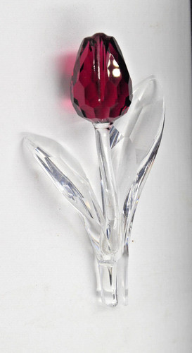Swarovski crystal red tulip - "red, tulip"