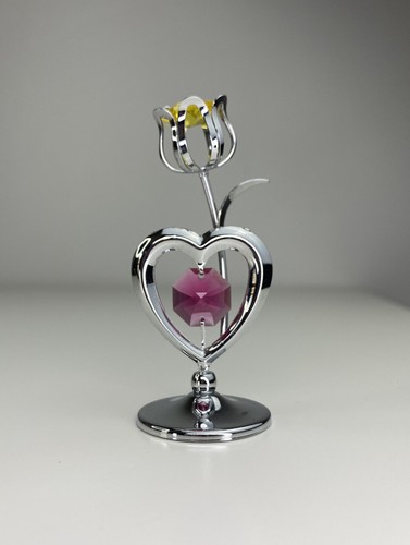 Crystocraft flower ornaments - crystocraft,