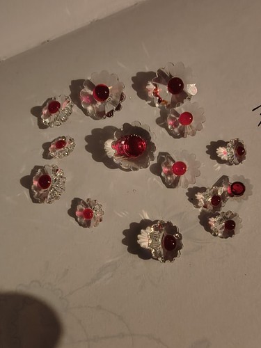 Red swarovski crystal - red,