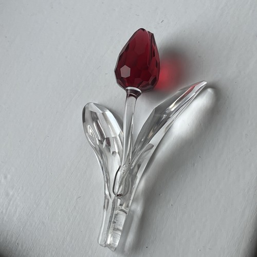 Swarovski red crystal tulip - swarovski,