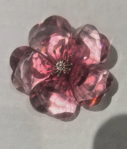 Swarovski crystal red - red, flower